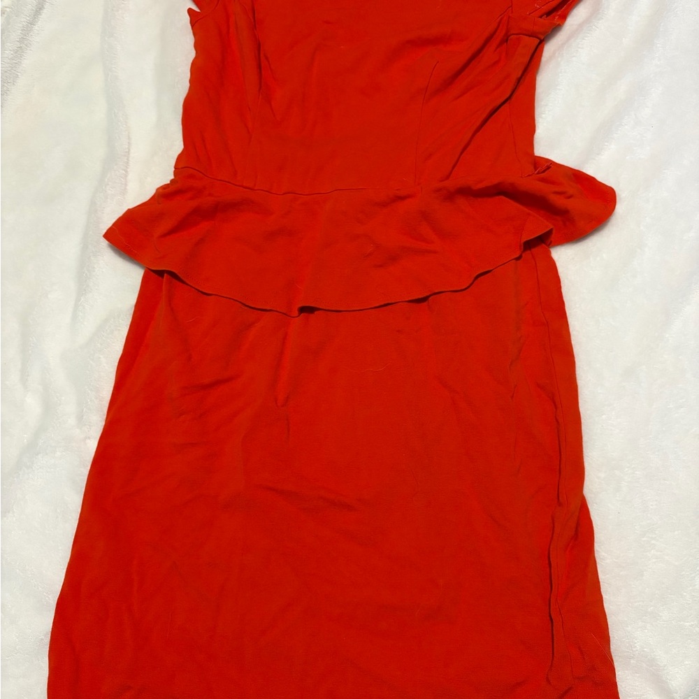 Cache Vibrant Red Midi Dress